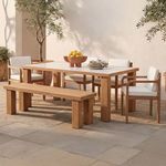 Product Image 11 for Marina Natural Outdoor Dining Bench from Moe's