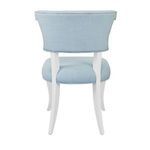 Product Image 2 for Round Back Dining Chair With Matte White Lacquer Legs Upholstered from Worlds Away