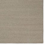 Zoomed detail of Ryker rug’s tight woven texture in light gray showing durable construction