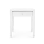 Claudette 1-Drawer Side Table front view showing clean lines and drawer detail