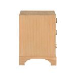 Side view of Cooper River Chest highlighting smooth wood grain and drawer pull profiles