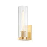 Product Image 1 for Porter 1-Light Wall Sconce - Aged Brass from Hudson Valley