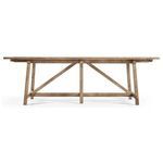 Product Image 2 for Sidereal French Laundry Stripped Brown Chestnut Dining Table from Johnathan Charles