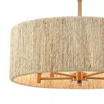 Product Image 7 for Abaca 5 Light Chandelier In Satin Brass With Abaca Rope from Elk Lighting