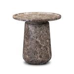 Product Image 1 for Claire Outdoor End Table - Veined Brown Concrete from Four Hands