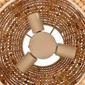 Product Image 1 for Clamshell Wood Beaded 3-Light Small Chandelier from Jamie Young