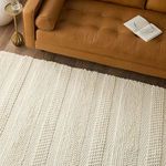 Product Image 9 for Lagom Handmade Solid Ivory Area Rug from Jaipur 