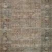 Traditional multi color Adrian Terracotta rug with intricate vintage-inspired floral and geometric patterns