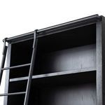 Product Image 7 for Admont Worn Black Veneer Traditional Double Bookcase with Ladder from Four Hands