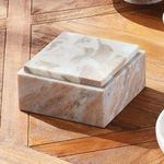 Product Image 5 for Jaqueline Marble Square Lidded Box Wide from Napa Home And Garden