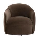 Product Image 1 for Burke Cocoa Velvet Swivel Club Chair from Essentials for Living