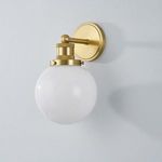 Product Image 3 for Beverly Gold Frosted Glass Sphere Wall Sconce from Mitzi