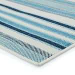 Product Image 5 for Lloria Indoor/ Outdoor Striped Blue/ Cream Rug from Jaipur 