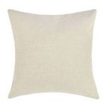 Origin Belgian Linen Throw Pillow in natural dyed, stonewashed flax linen with subtle hand embroidery