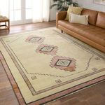 Product Image 14 for Kyrenia Hand-Knotted Medallion Pink / Cream Rug 18" x 18" from Jaipur 