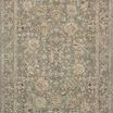 Traditional Briar Dune Mist rug with muted blue-green background and intricate floral motifs in beige and cream tones