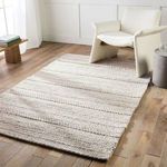 Product Image 4 for Lagom Handmade Solid Ivory/ Light Gray Area Rug from Jaipur 