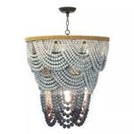 Product Image 1 for Ombre Wood Bead Chandelier from Coastal Living