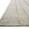 Side angle showing low profile and textured rows of thick and fine yarns