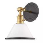 Product Image 1 for Garden City 1 Light Bronze/White Wall Sconce from Hudson Valley