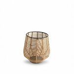 Product Image 2 for Natural Iron & Bamboo Round Lantern Dia 8.5" from BIDKHome