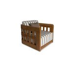 Product Image 7 for Adelaide Brown Stripe Outdoor Accent Chair from Moe's