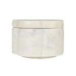 Product Image 5 for Elegant Marble Pinch Pot with Lid, White from Creative Co-Op