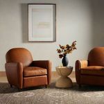 Product Image 5 for Osborne Leather Accent Chair - Raleigh Chestnut from Four Hands