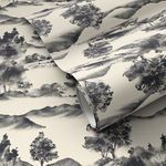 Product Image 1 for Abundance Black Wallpaper from Four Hands