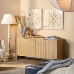 Product Image 2 for Finley Fluted Four Door Pale Oak Credenza from Jamie Young
