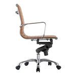 Omega Swivel Office Chair Low Back Tan image 3