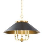 Product Image 1 for Clivedon 5-Light Distressed Brass Chandelier from Hudson Valley