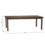Product Image 4 for Club Aluminum Rectangular Dining Table from Summer Classics