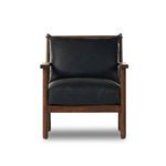 Front view of Jamison Brickhouse chair showing square arms and plush cushions