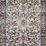 Runner version of Samra Ivory / Denim Rug with same pattern in narrow, long shape