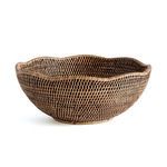 Product Image 1 for Burma Rattan Scalloped Edge Bowl from Napa Home And Garden