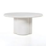 Grano Dining Table Textured White Concrete image 3