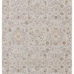 Traditional power-loomed area rug with charming floral pattern in white, light gray, gold, blue, green, and burnt orange hues