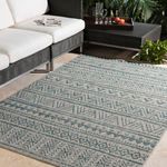 Product Image 7 for Eagean Aqua / Light Gray Indoor / Outdoor Rug from Surya