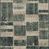 Narrow runner size of the Bowery Storm / Sand rug showing same geometric blocks in a long strip