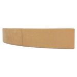 Back view of Naomi Concave Modular Sectional with uniform camel fabric covering