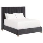 Product Image 7 for Chandler Dark Dove Velvet Bed from Essentials for Living