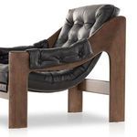 Halston Top Grain Leather Chair - Heirloom Black image 3