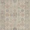Hathaway beige multi vintage style rug with soft geometric and floral motifs in muted pastel colors
