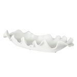 Product Image 3 for Ruffled Feathers Modern White Bowl from Uttermost