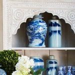 Product Image 5 for Blue & White Porcelain Temple Jar Landscape Motif from Legend of Asia