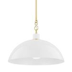 Product Image 1 for Camille Large White Pendant Light from Mitzi