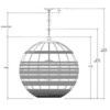 Product Image 15 for Lapsley Orb Paper Chandelier from Currey & Company