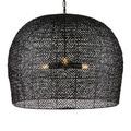 Product Image 9 for Piero Large Black Iron Rattan Pendant from Currey & Company