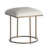 Product Image 1 for Lucas Natural Ivory Hide Leather Stool from Gabby